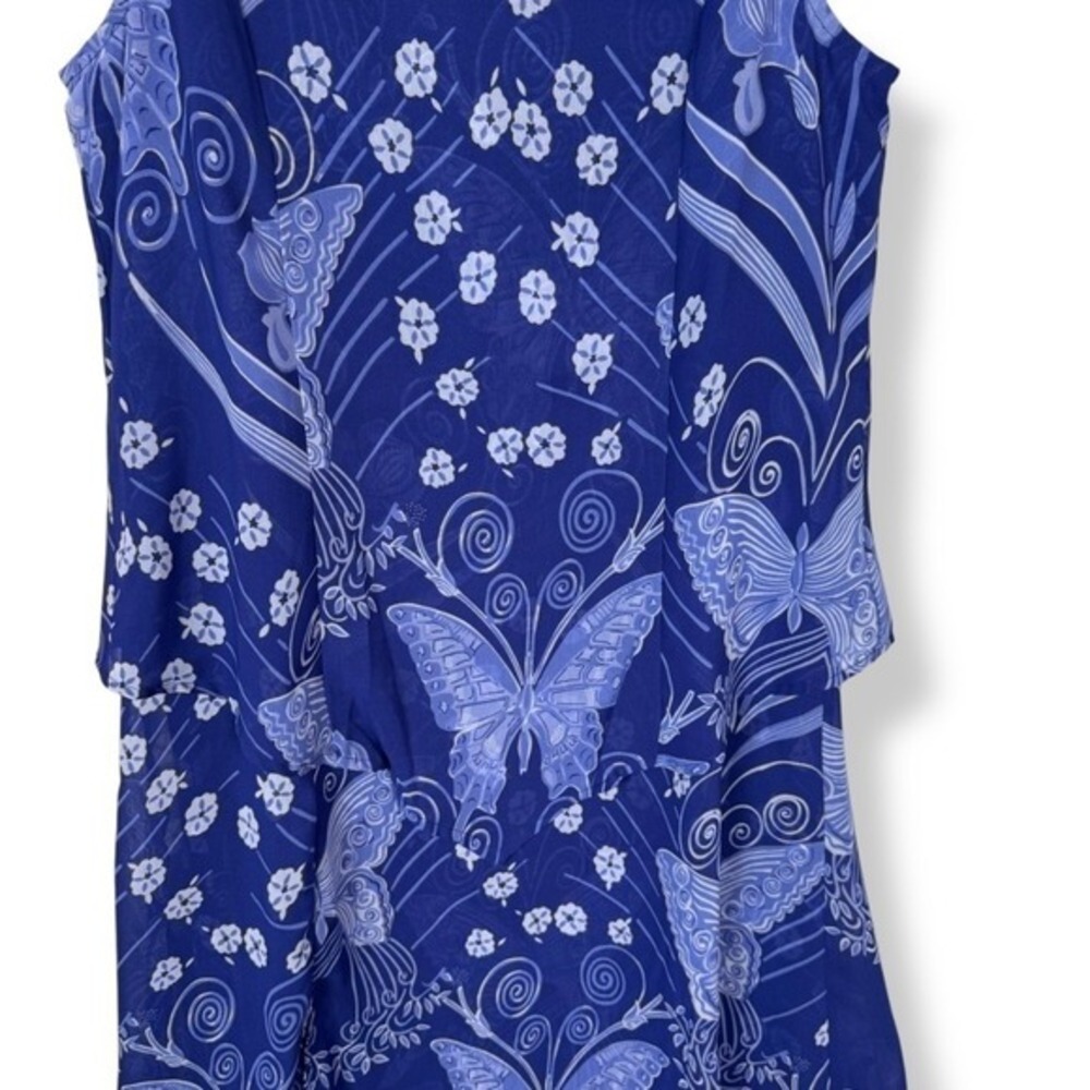 Pyramid Collection Butterfly Dress Size Medium‎ Chiffon Fairy Y2K Whimsical - Picture 12 of 13